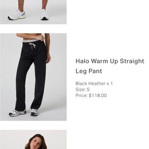 Vuori Black Heather Straight Leg Pants